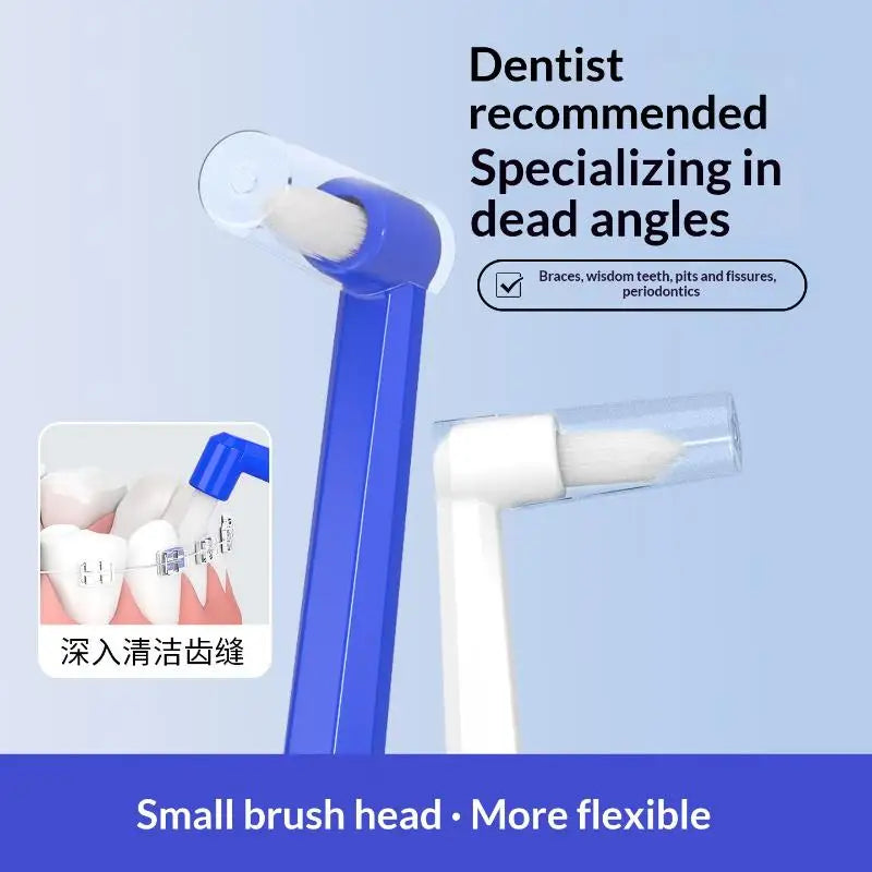 Soft Hair Small Head Single-Beam Toothbrush For Interdental Cleaning Adult Oral Care Deep Cleaning Tool For Teeth Implants Vue