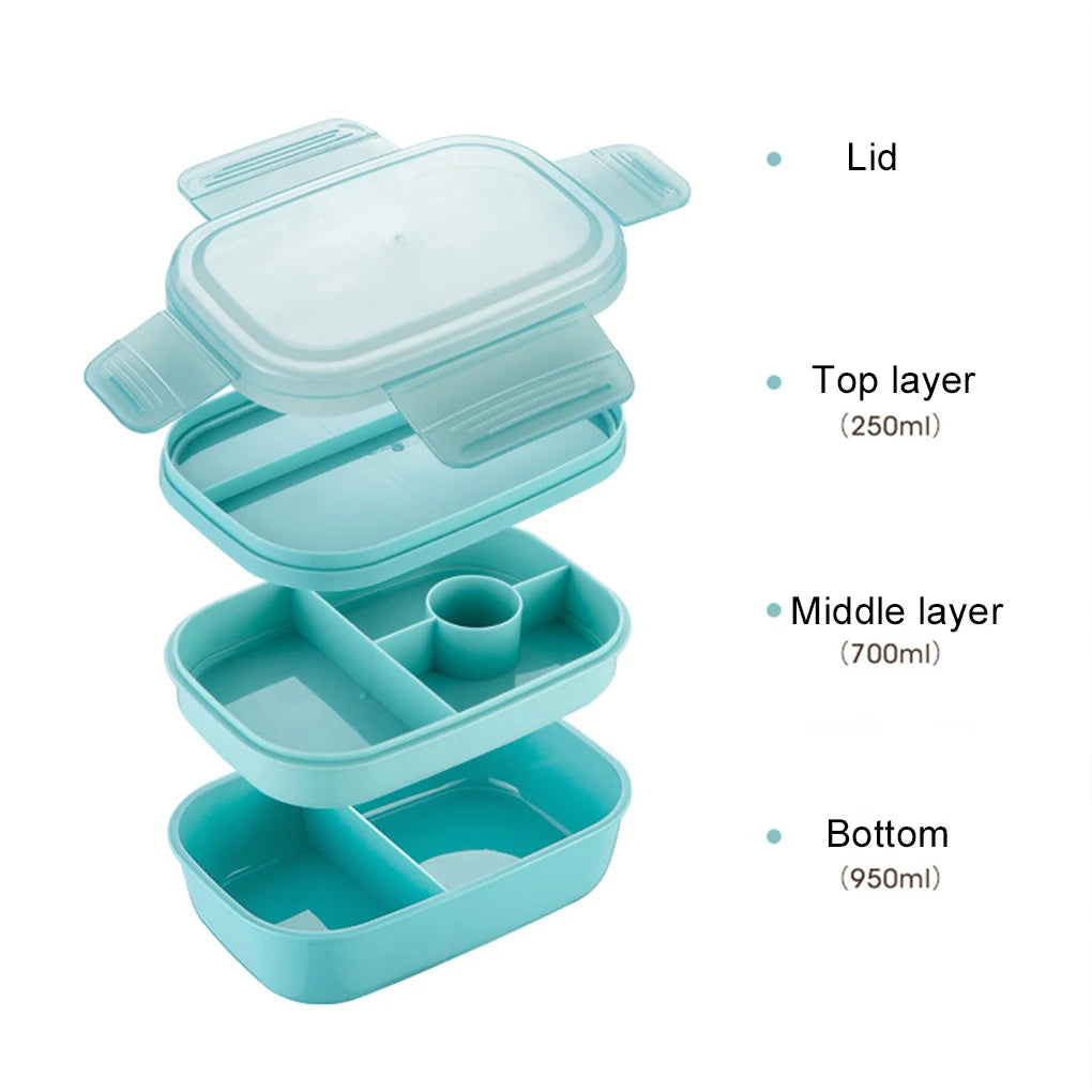 Leakproof Bento Lunch Box with Cutlery | Microwave Safe Bento Lunch Box Vue