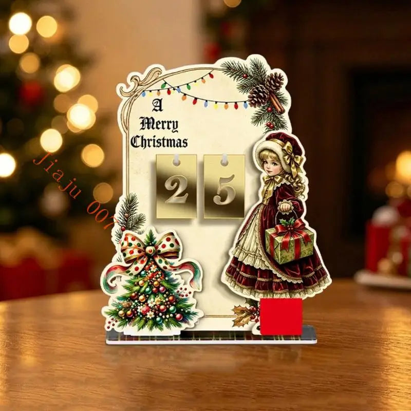 Acrylic Advent Calendar Display with Hanging Date Cards Advent Calendar Display Vue