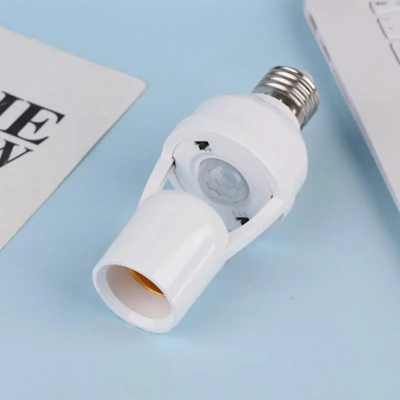360 Degrees Human Induction Motion Sensor Lamp Socket Base AC85-265V Delay Time Switch E27 Base Holder Socket Adapter Vue