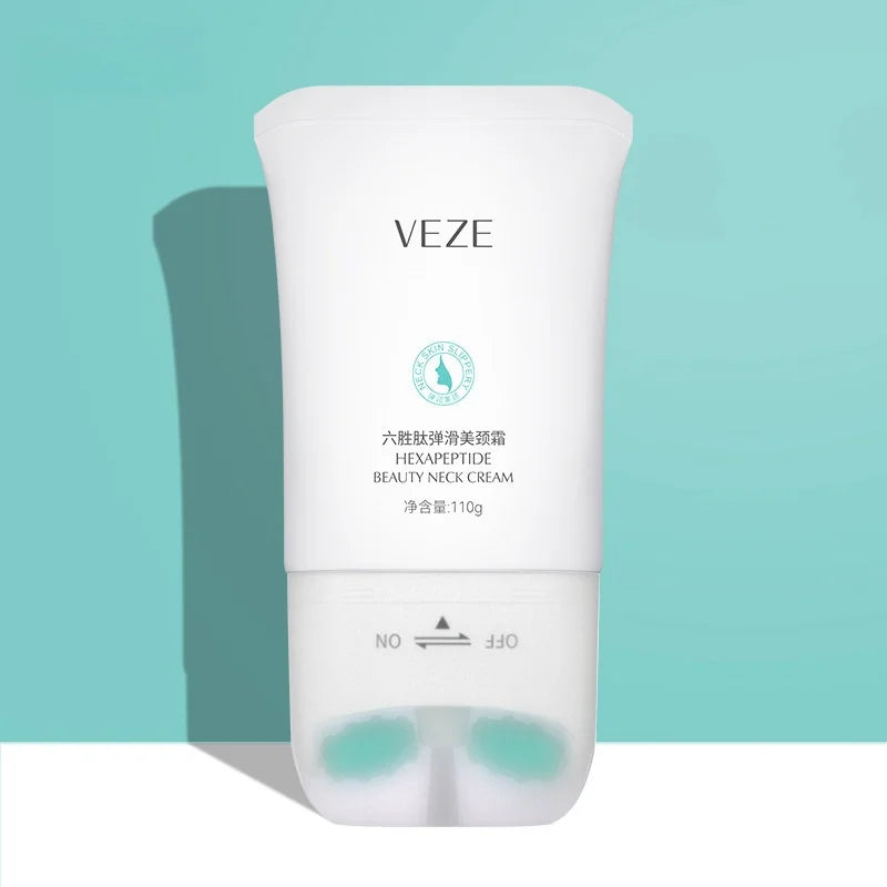 110g Six-Peptide Elastic Neck Cream, Contains Hyaluronic Acid, Niacinamide and Other Skin-Beneficial Ingredients, Moisturizes the Skin, Replenishes Skin Moisture, Makes the Skin of the Neck More Hydrated, Suitable for Various Vue