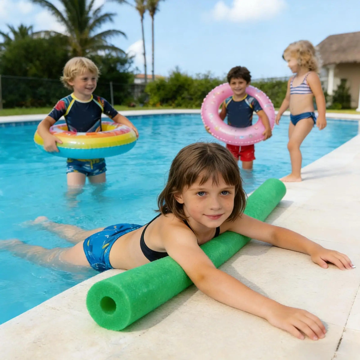 Noodles Pool Foam Water Noodles For Pool 120X6CM Long Hollow Soft Buoyancy Stick For Beach River Relaxation Water Game Backyard Vue