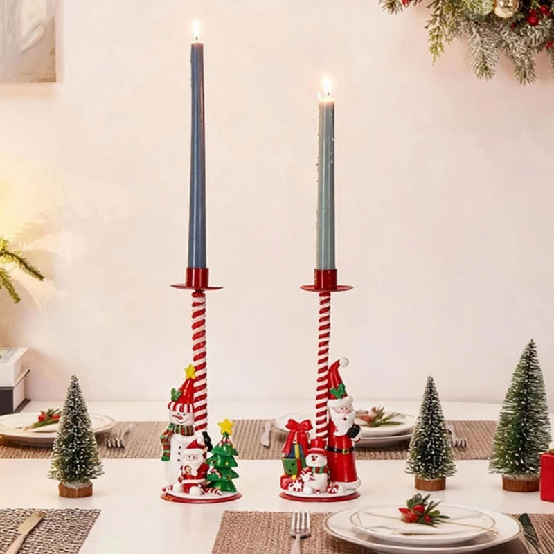 Wrought Iron Christmas Candelabra with PVC Detail | Indoor & Outdoor Iron Candelabra Vue