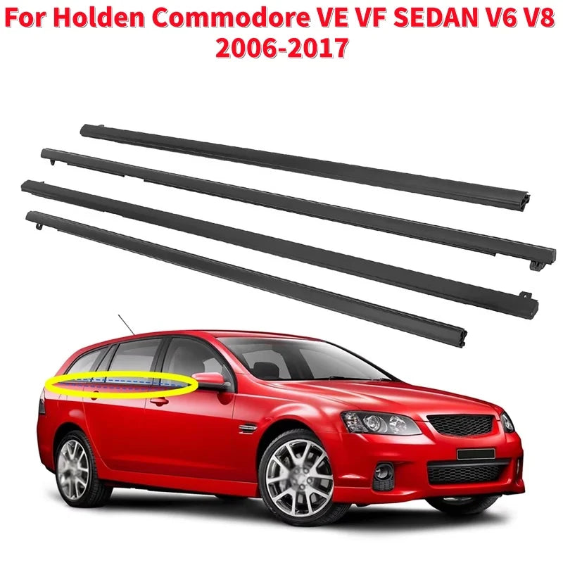 Car Side Window Weather Strip Glass Window Waterproof Pressure Rubber Strip For Holden Commodore VE VF SEDAN V6 V8 2006-2017 Vue