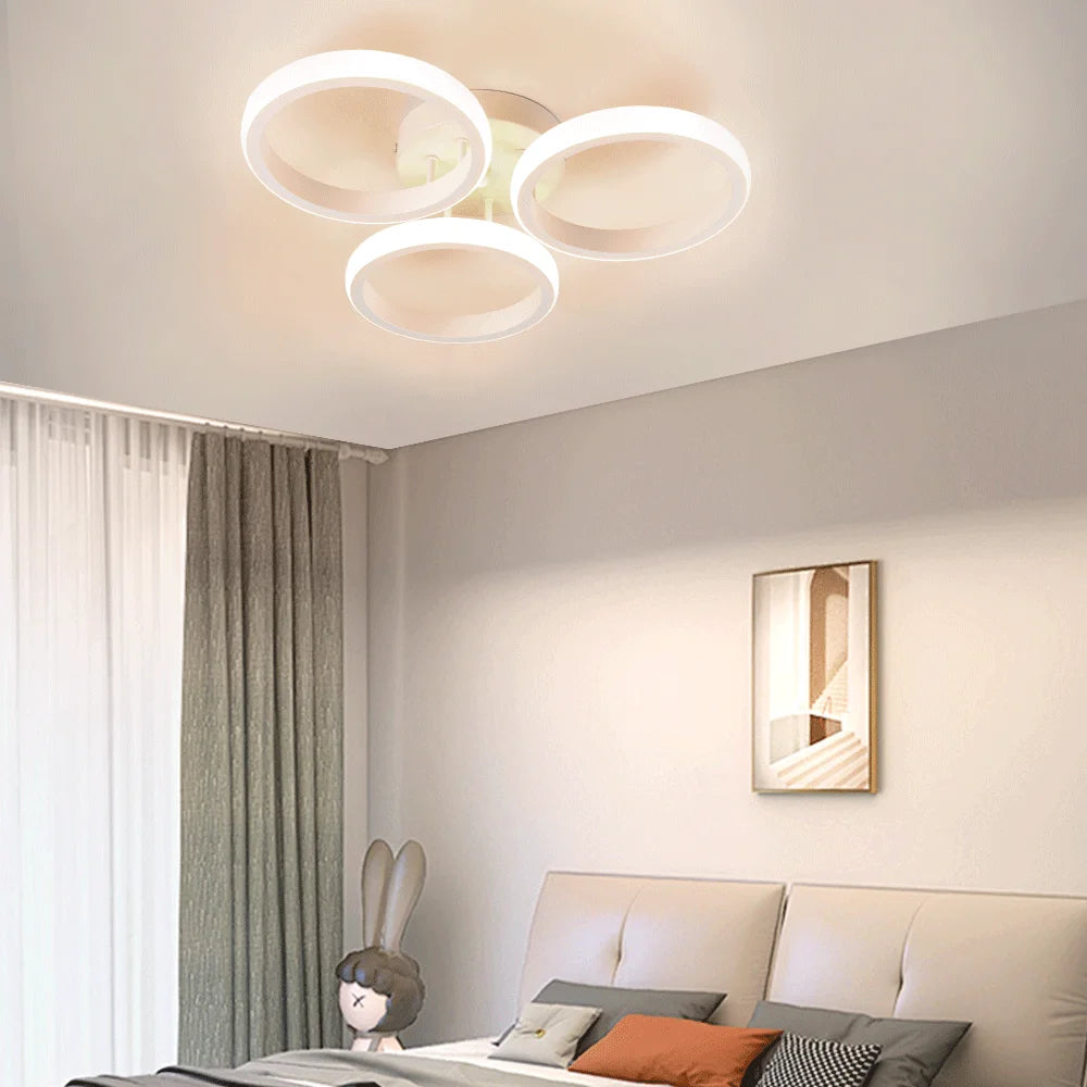 3 Ring Modern LED Ceiling Lights Corridor Light Home Lighting Led Surface Mounted for Bedroom Living Room Aisle 3-color Vue