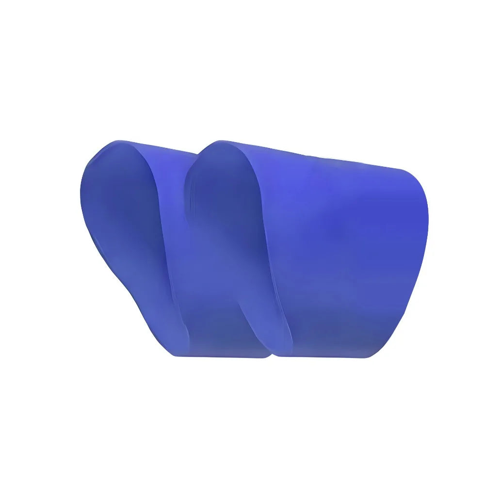 Silicone Soccer Lace Bands Football Training Fixed Cover Shoelaces Covers Grip Tape Elastic Football Cleat Cover Youth Adult Vue Blue