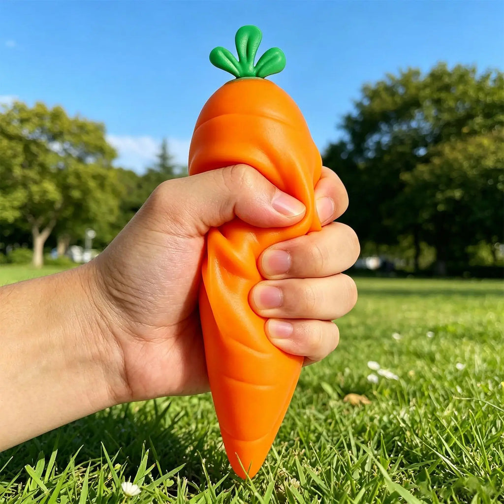 31cm Giant Carrot Squish y Toy, Super Soft Sensory Fidget Stress Relief, Large Plush Anxiety Calming Gift For Adults Kids Office Vue