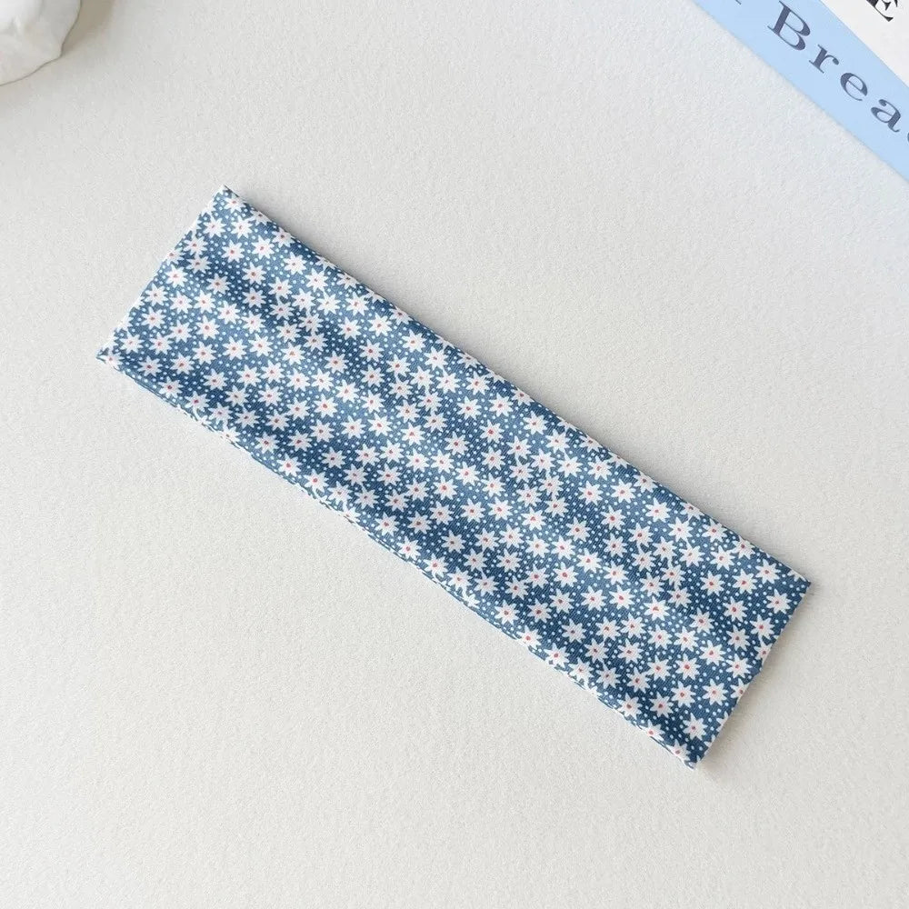 Boho Polka Dot Wide Headbands Sweat-absorbent Elastic Hairband Vue 03