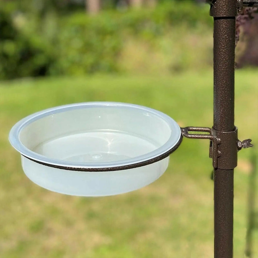 ABS Round Bird Feeder Tray Replacement, Outdoor Water Dish for Small Wild Birds, Feeding Plate for Garden, Yard, Courtyard Vue