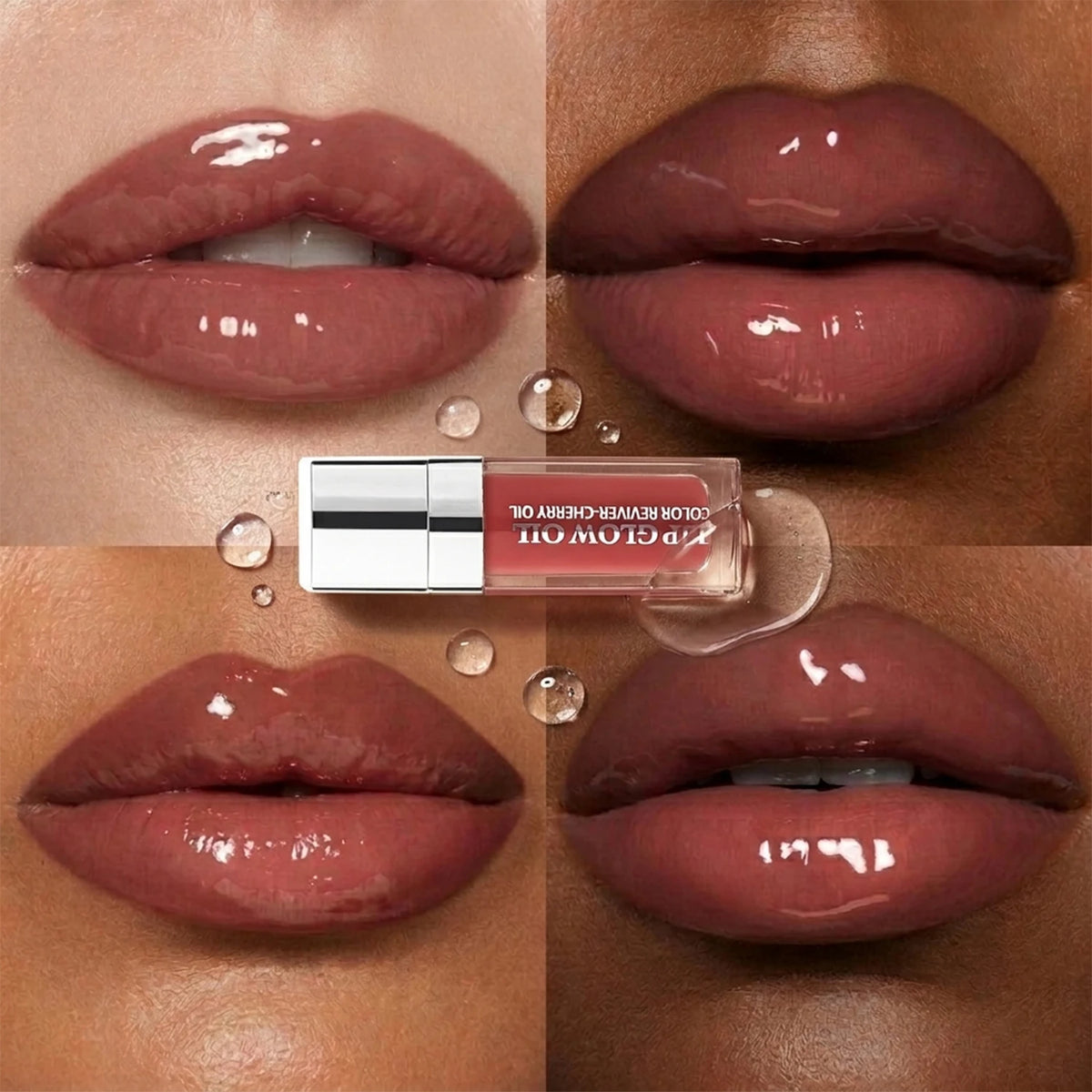 2Pcs Velvet Matte Lip Liner & Tinted Lip Oil Set – Red Brown Shades, Hydrating Natural, Waterproof & Long-Lasting Lip Kit Vue