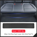 Threshold Anti-Dirty Leather Mat for Tesla Model Y Juniper 2026 2025 Rear Seat Under Protector Pads 2nd Row Seat Lower Protector Vue Rear Seat Under Pad