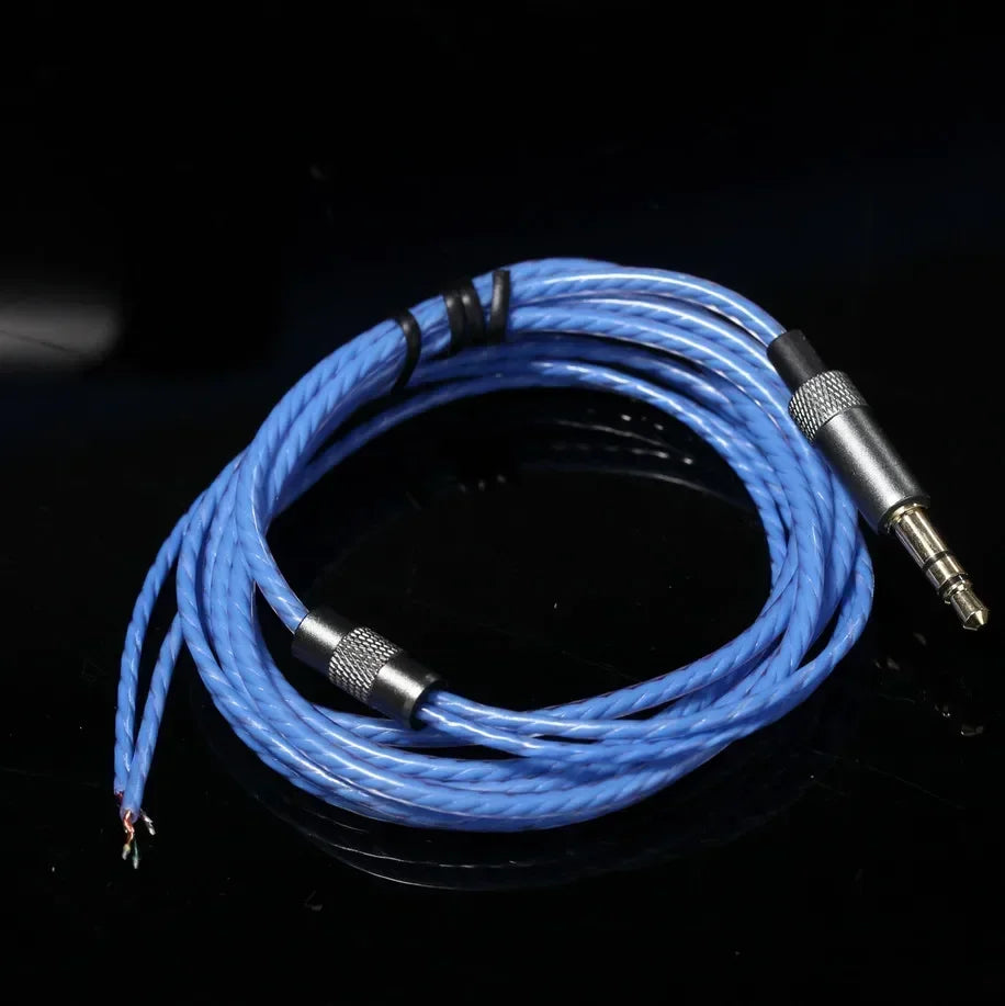 DIY PVC OFC Cord Earphone Cable Replacement Repair HiFi Audio Headphone Headset Cable Maintenance Wire 1.2M For AKG K420 Vue