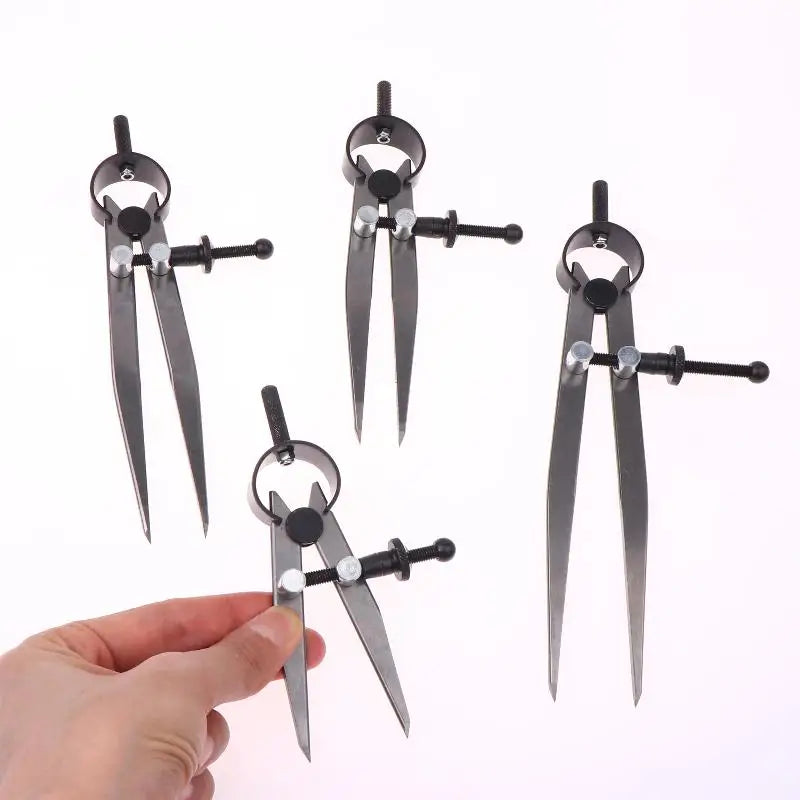 1 Piece Adjustable Compasses Gauges Leathercraft Line Marking Gauge Wing Divider Rotating Scratch Gauge Handcraft Leather Tool Vue