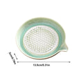 Handmade Ceramic Multifunctional Garlic Grater Plate, Kitchen Tool for Ginger, Onion & Chocolate, Durable Dish for Home Cooking Vue D