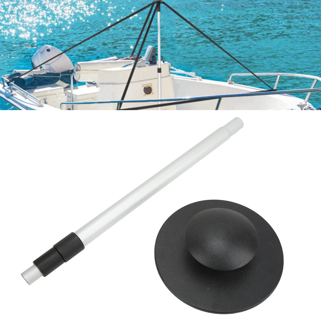 3-Section Aluminum Alloy Waterproof Boat Cover Support Pole Suitable for Yachts Fishing Boats and Sailboats Vue
