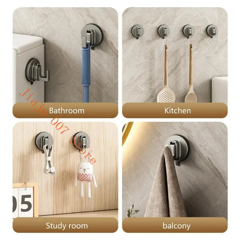 Heavy Duty Aluminum Suction Cup Hooks No Drill – 2 Pack Suction Cup Hooks Vue