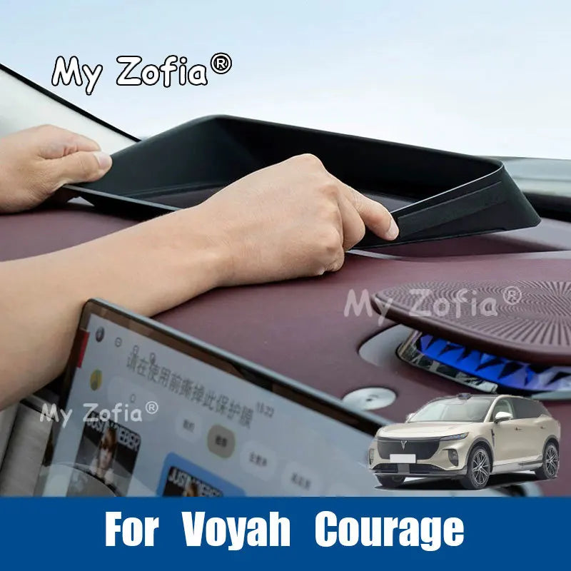 Clear Transparent Car HUD Head Up Cover Anti Dust Anti Glare Anti Scratch Interior Accessories For Voyah Courage 2025 2026 Vue