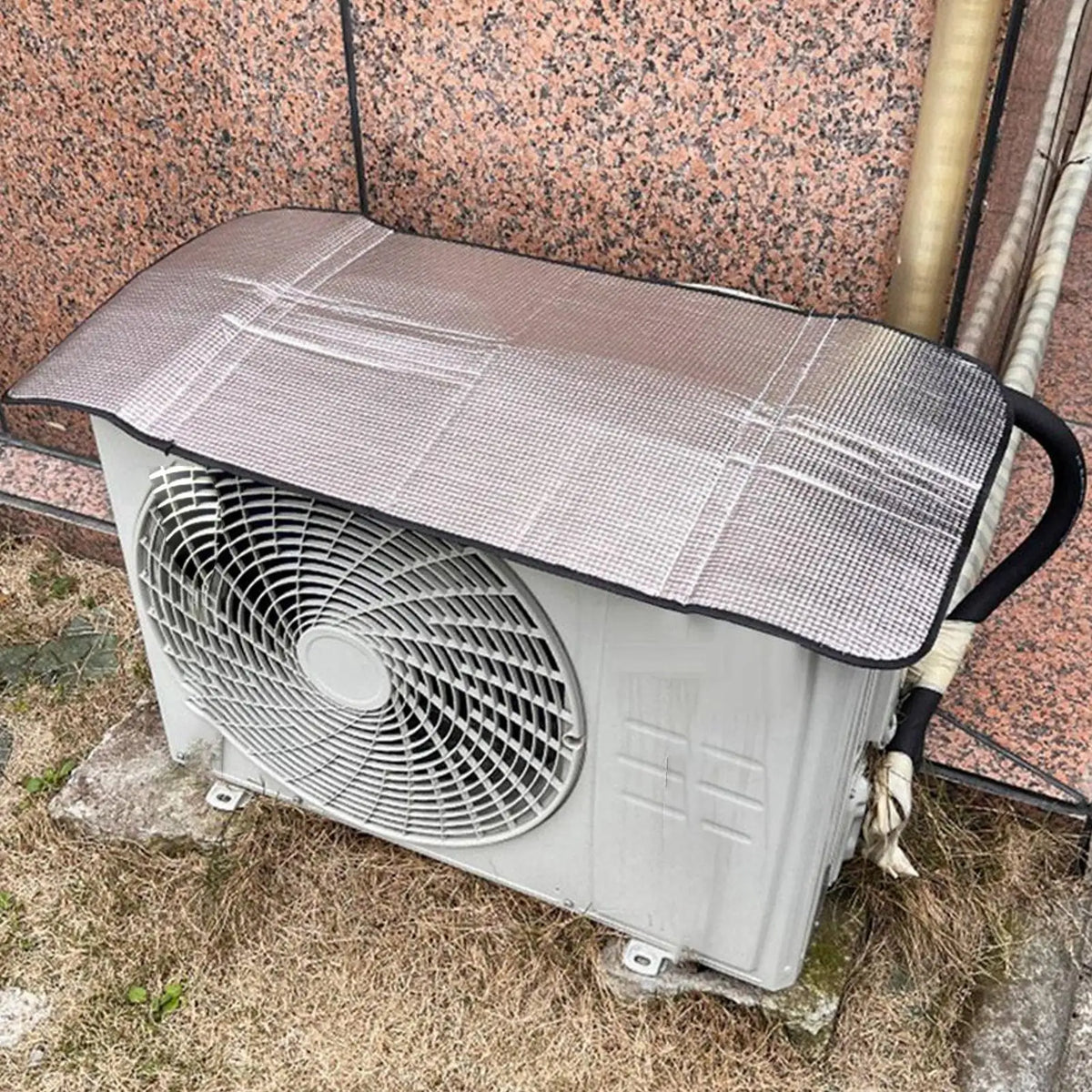94.5x47cm Outdoor Air Conditioner Cover, Waterproof Dustproof AC Unit Protector, All-Weather Protection for Window Wall Unit Vue