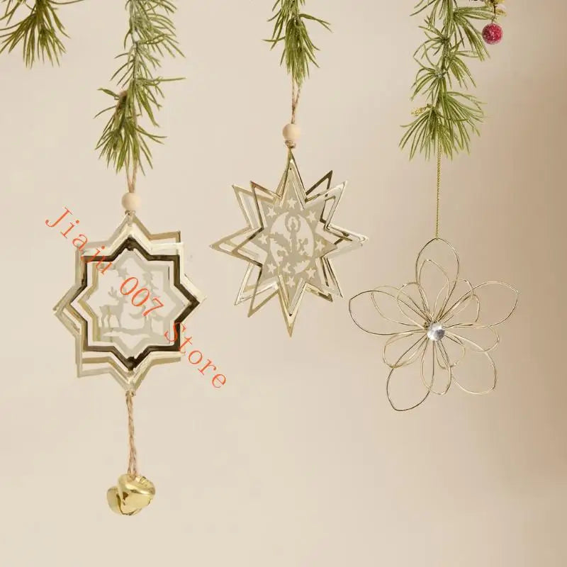 Artistic Iron Wire Christmas Ornament – Butterfly, Snowflake & Flower Holiday Ornament Vue