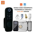 TYSH Tuya Remote Smart Door Lock With Wifi Outdoor Waterproof Double Fingerprint Lock Digital Electronic Card Keyless Smart Lock Vue Double F(tuya) China Mainland Other