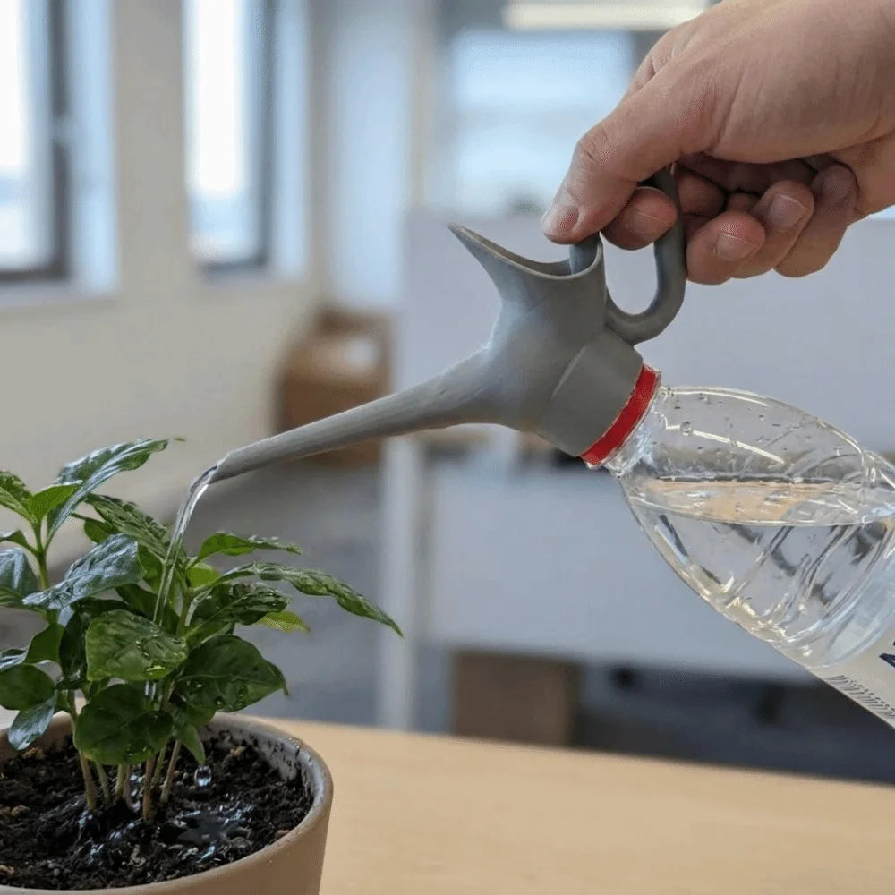 3D Printing Plastic Bottle Watering Connector Portable Long Mouth Nozzle Sprinkler Connector Water Saving Plant Watering Tool Vue