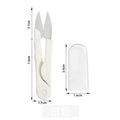 vvocci 1pcs Sewing U Shape Scissors Thread Cutter Yarn Tailor Scissors Fabric Sewing Accessories Embroidery Cross-stitch Vue B333 -WHITE