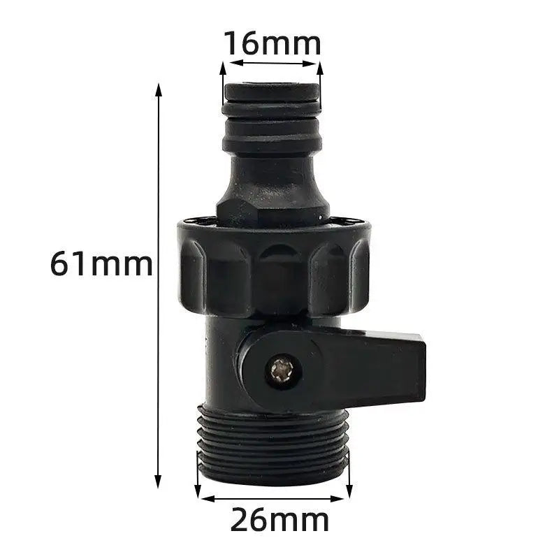 Garden Rainwater Collection Kit 3 4 Inch PVC Rain Bucket Diverter with Valve Fittings and Easy Fit Connector Vue A 25MM
