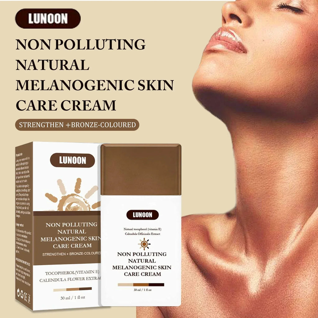Natural Self Tanning Lotion Enhances Skin Melanin Bronzer For Face And Body Prevents Sunburn Sunless Tanning Cream Vue