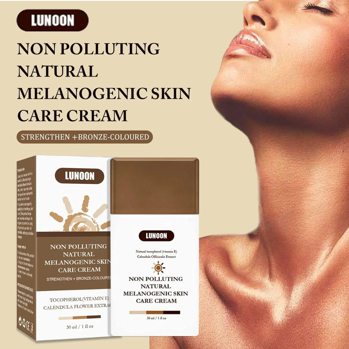 Natural Self Tanning Lotion Enhances Skin Melanin Bronzer For Face And Body Prevents Sunburn Sunless Tanning Cream Vue