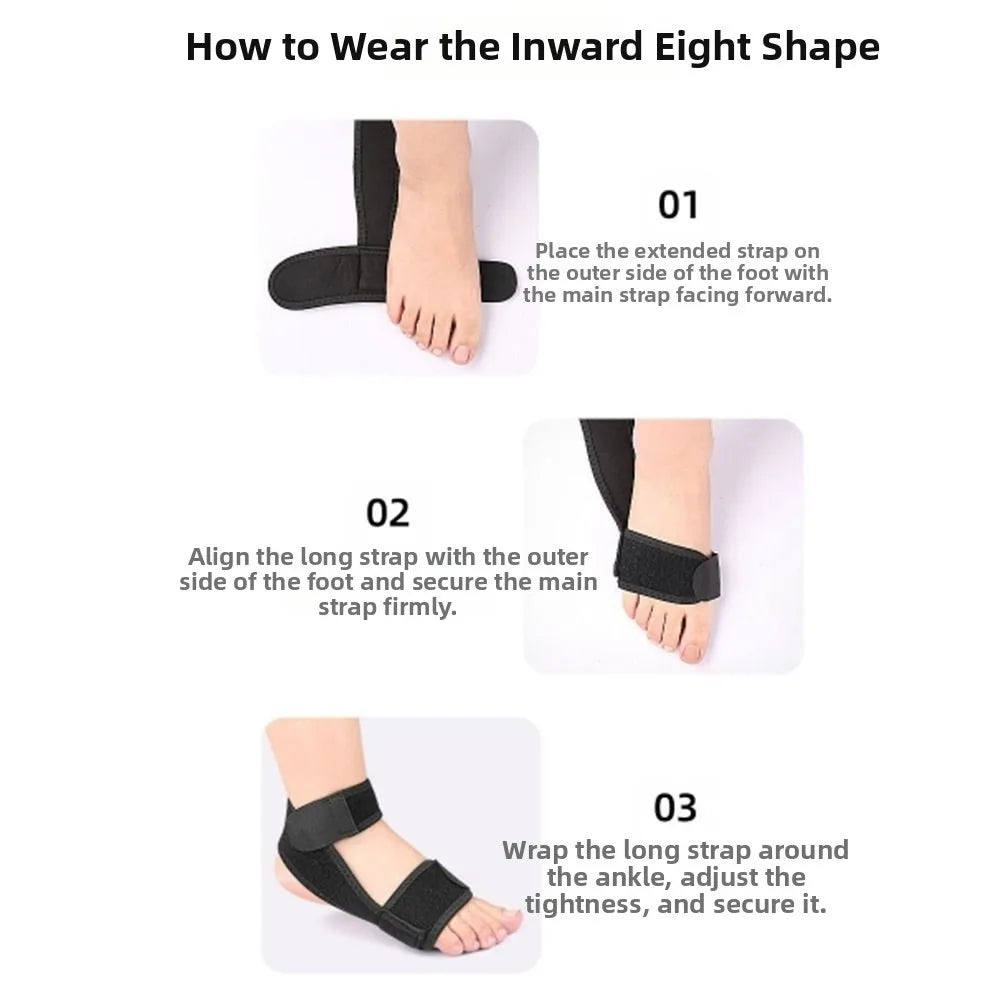 Internal Rotation Leg Foot Corrector External Rotation Leg Strap XO Type Correction Belts Foot Correction Inversion Strap Vue