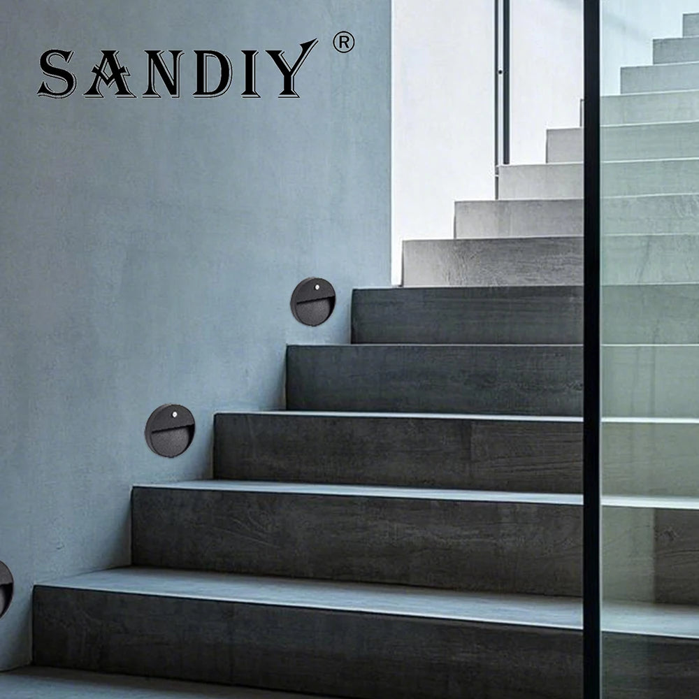 SANDIY Motion Sensor Outdoor LED Wall Light IP65 Weatherproof Outdoor Wall Sconce Vue
