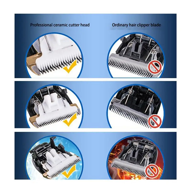 ABKW-10X Blade Nozzles Pet Clipper Blade Steel Cutter Dog Hair Trimmer Spare Head For Baorun 938 X1 X5 P3 P2 X7 P7 S1 T2 T3 Vue