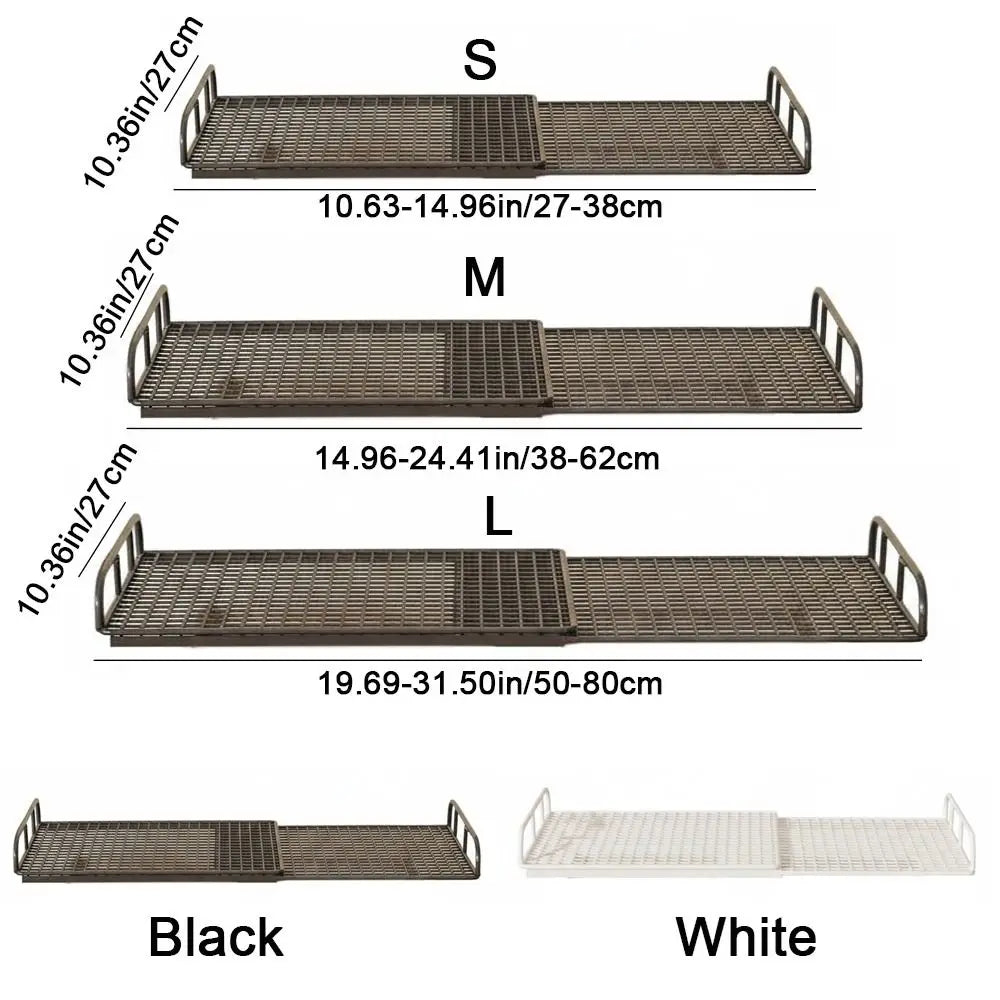 Cartoon Steel Expandable Cabinet Sorting Board Adjustable Large Capacity Wardrobe Divider Board Rust-proof No-Drill Vue