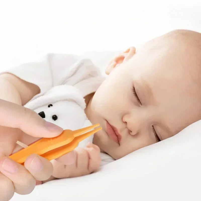 vvocci Nasal Professional for Infants Kids Baby Aspirator with Nose Cleaning Tweezers Set Syringe Nasal Irrigator with Tweezers Vue
