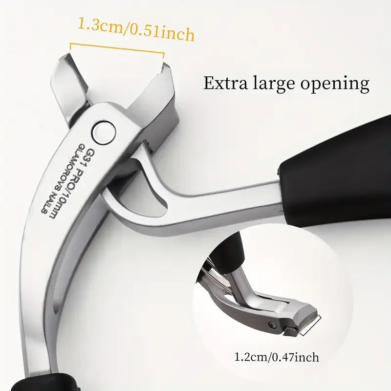 Heavy-Duty Wide Jaw Nail Clipper for Thick Toenails & Fingernails Nail Clipper Vue