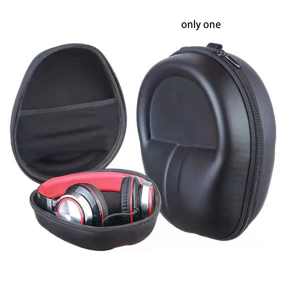 Hot-Portable Shockproof Headphone Bag Earphone Case Headset Carry Pouch Storage Bag Hard Box Accessories For Sony/Xiaomi Vue Black