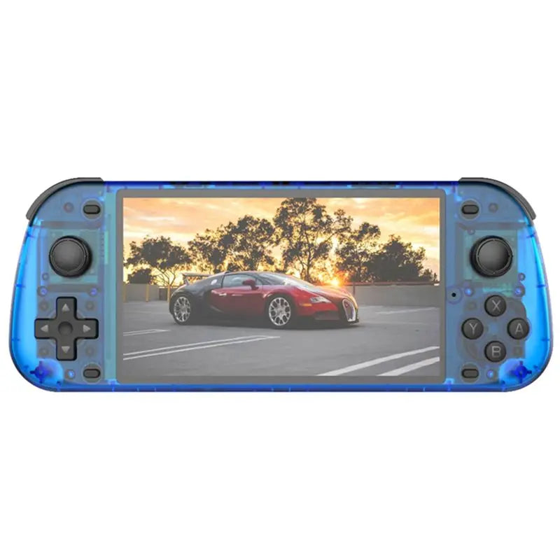 Hot-Retro Handheld Games Console 15000 64GB Linux System 5.1Inch IPS Screen Dual Player Online Gaming Console C Vue Blue