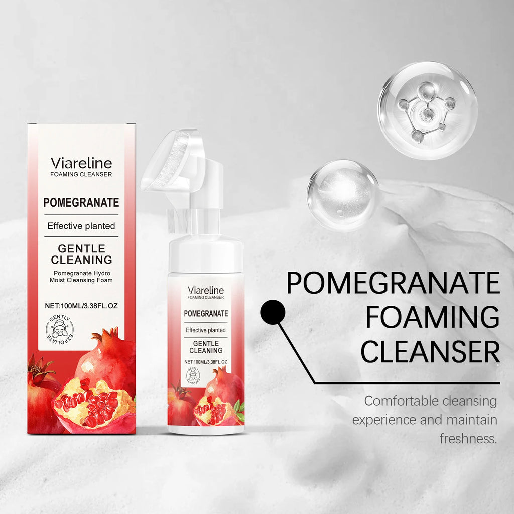 Pomegranate Foaming Facial Cleanser - Gentle Facial Cleanser with Refreshing, Rich Foam for Moisturization Vue