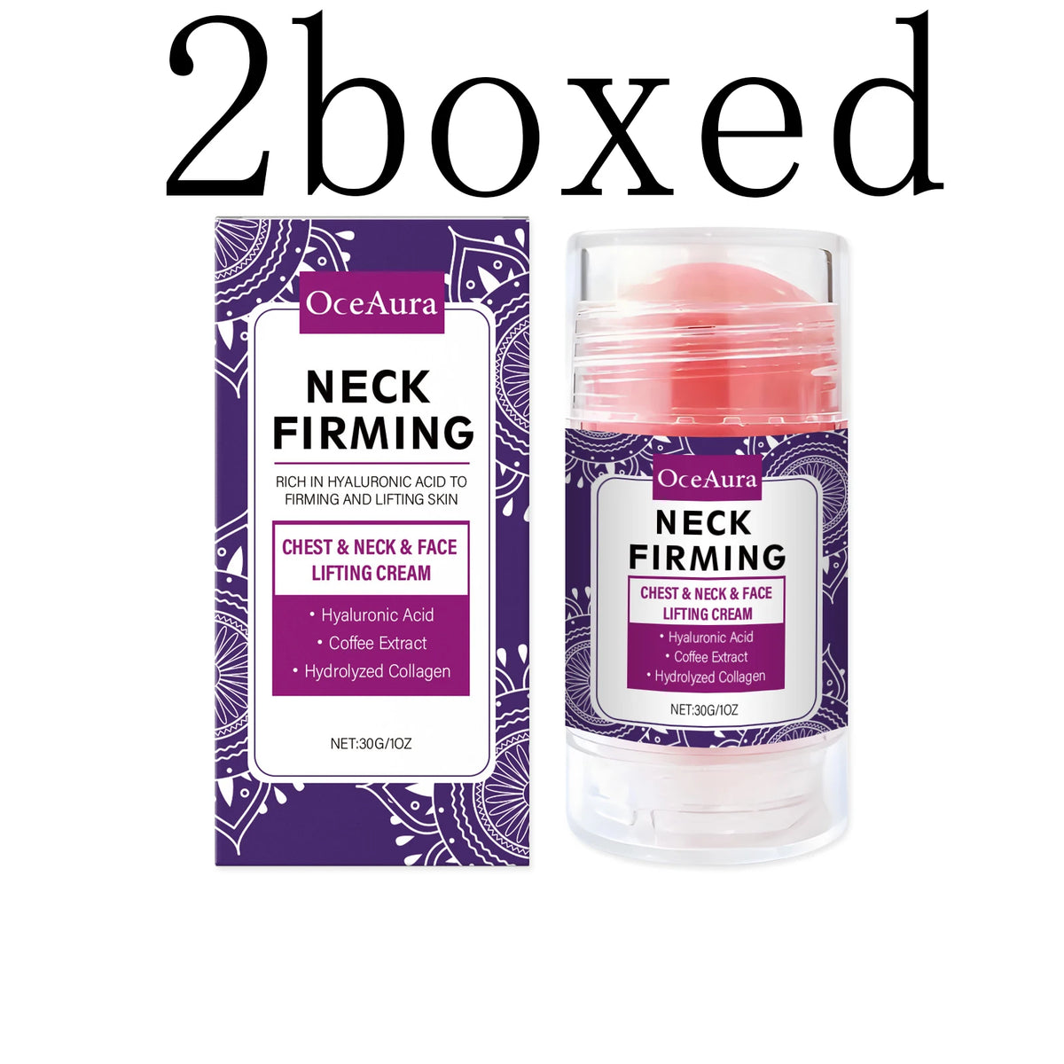 Firming Serum Stick, Moisturizing & Elasticity, Reduce Fine Lines, Lifting & Firming Massage for Neck, Convenient Essence Vue 2pcs