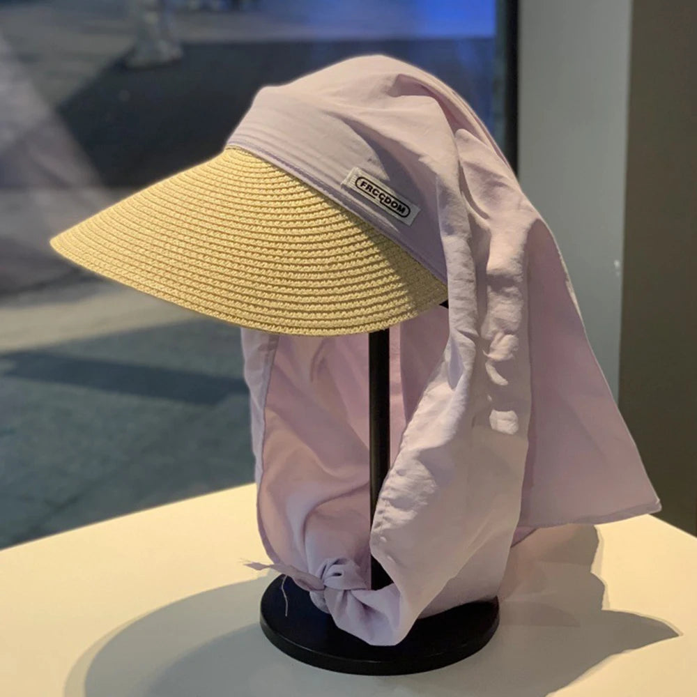 Retro Headscarf Hat Quick Drying Sweet Loli Peaked Cap Foldable