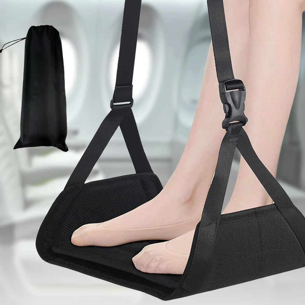 Portable Airplane Foot Hammock | Travel Footrest for Flights Travel Foot Hammock Vue