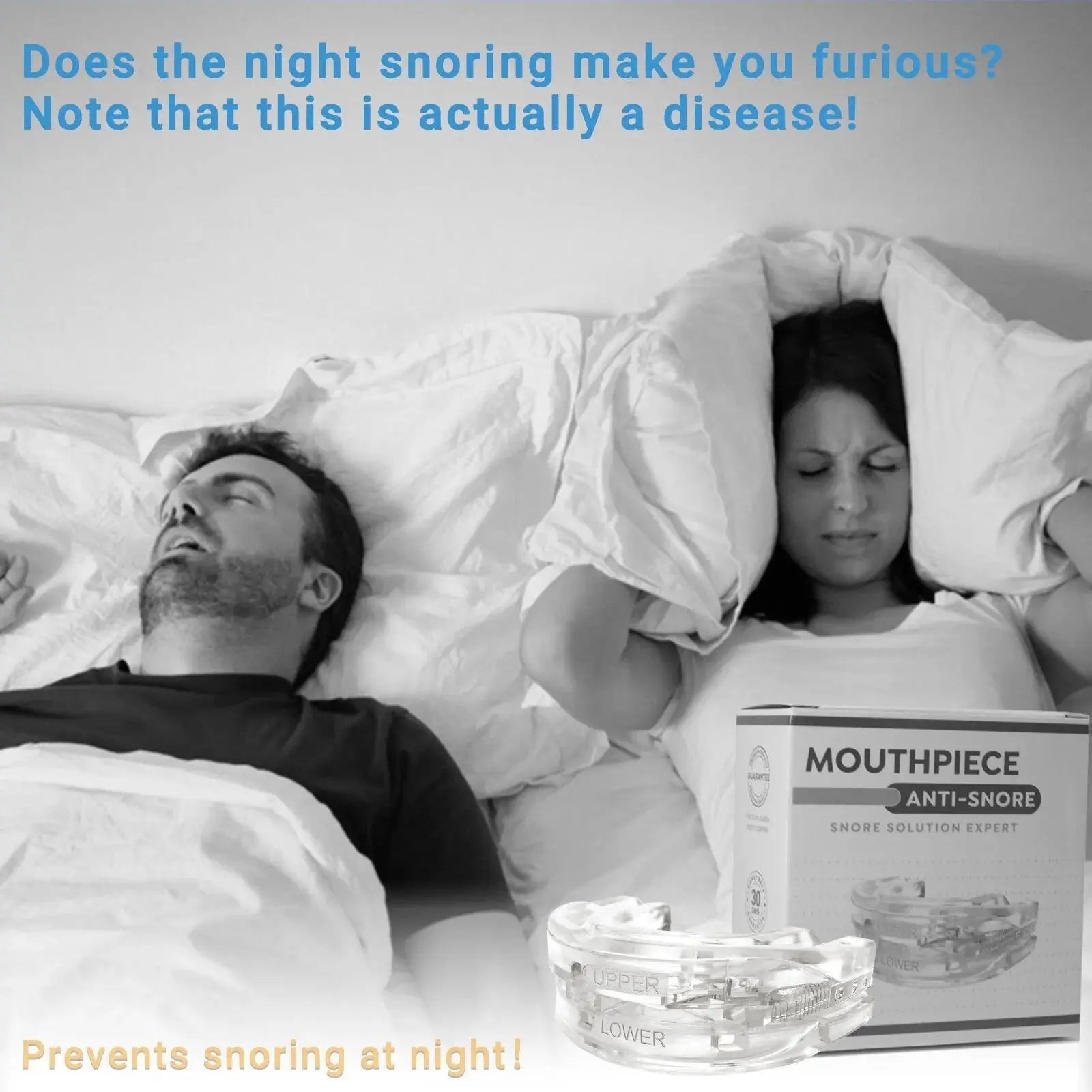 Adjustable Anti-snoring Mouth Guard Mouthpiece Bruxism Snoring