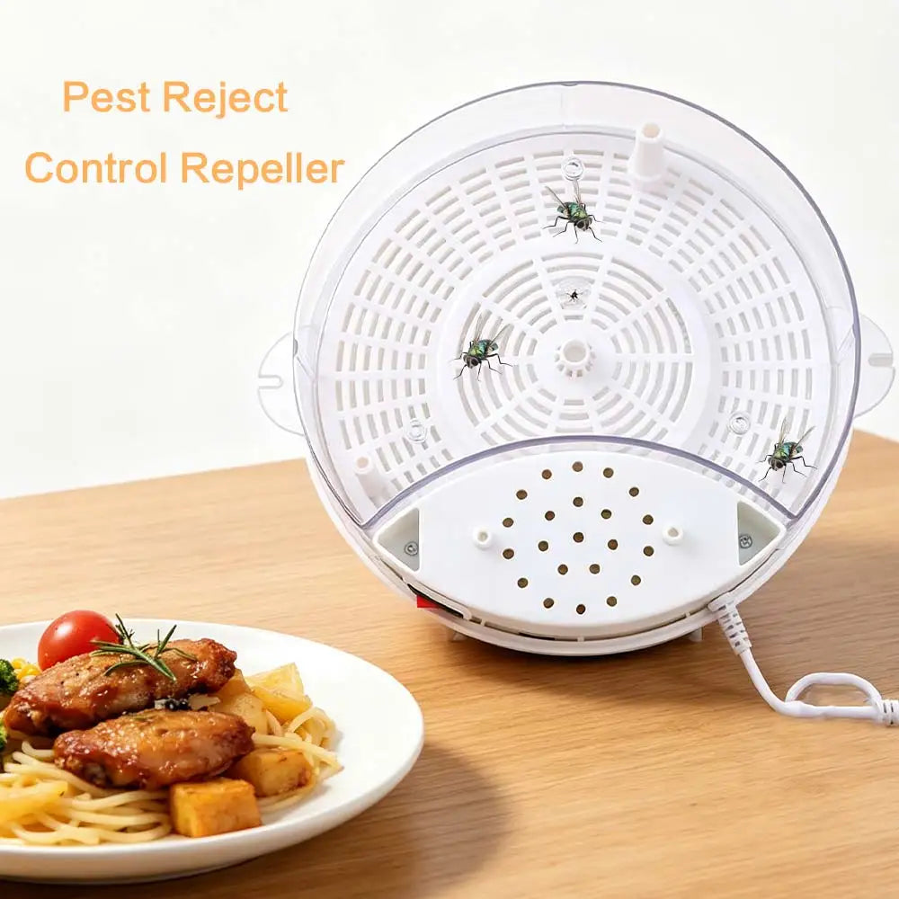 Practical USB Automatic Flycatcher Electric Silent Operation Pest Reject Control Repeller Efficient Flying Insect Trap Indoor Vue