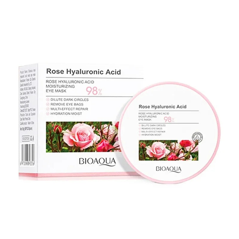 80g Rose Moisturizing Eye Mask, Moisturizes and Tightens the Skin Around the Eyes, Reduces Fine Lines and Dark Circles Vue Rose