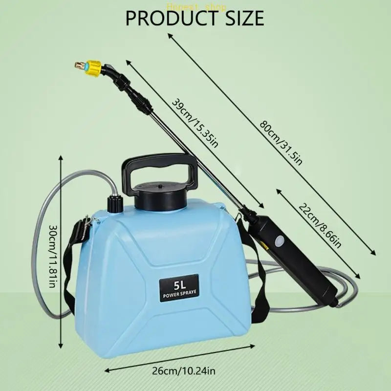 5L Electric Garden Sprayer | Telescoping Rod & Shoulder Strap Electric Garden Sprayer Vue