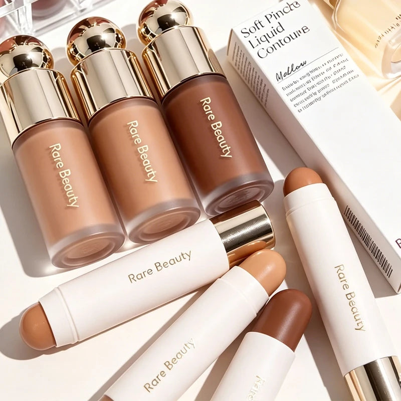 Rare Beauty Original 3D Face Contour Liquid Bronzer Shade Smooth Highlighter Mirror Lasting Natural Waterproof Brighten Makeup Vue