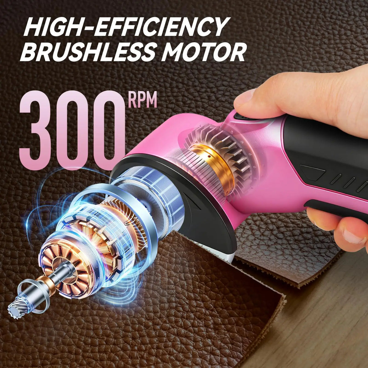 Cardboard Cutter Electric,Cordless Electric Scissors,Safety Lock & LED Light,for Fabric Carpet Carton Plastic Leather Cloth Vue