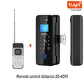 3D Glass Facial Recognition Office Smart Lock, Tuya WiFi Smart Door Lock with Palm Vein, Fingerprint, Password, IC Card Multiple Vue A17 Remote