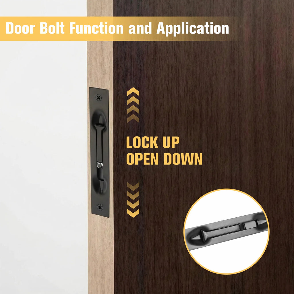 10-Pack Lever-Type Flush Bolt Door Locks 10 In | Stainless Steel Door Flush Bolt Lock Vue United States