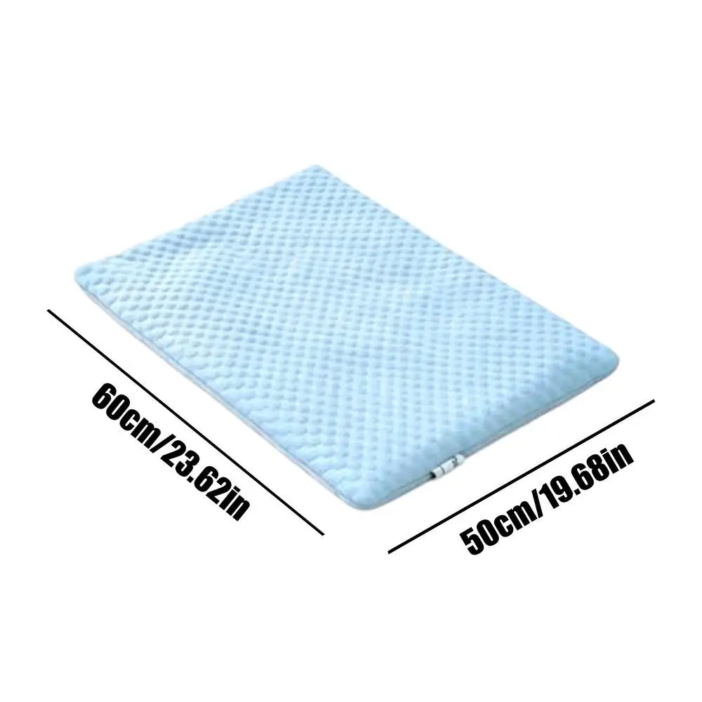S/M/L Comfortable Cat Cooling Mat for Hot Summer, Portable Pet Bed Pad for Sleeping Resting, Indoor Outdoor Travel Camping Use Vue L